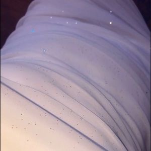 Mini white sparkle dress